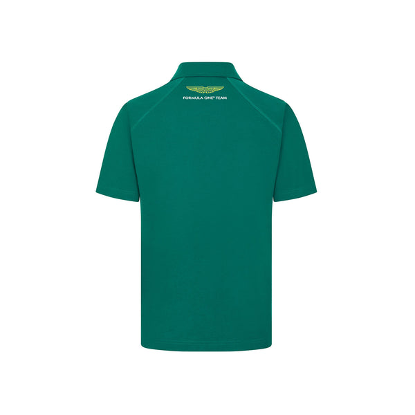 Aston Martin F1 Team Mens Logo Green Polo 2024