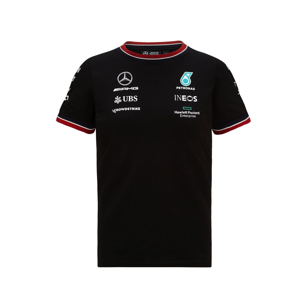 Mercedes AMG Petronas F1 Kids Black T-Shirts 2021