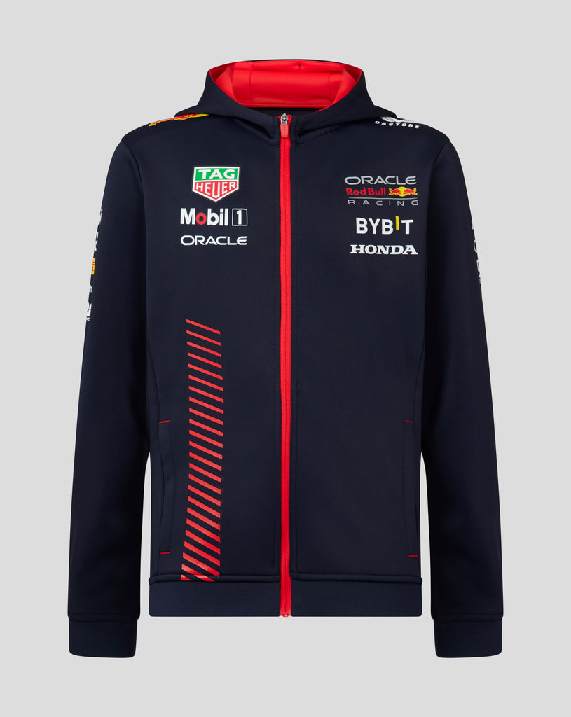 Oracle Red Bull Racing F1 Junior full Zip Night Sky Blue Hoodie